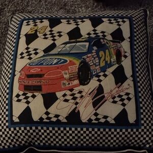 Nascar Racing Pillow - Red, Blue, Black, White